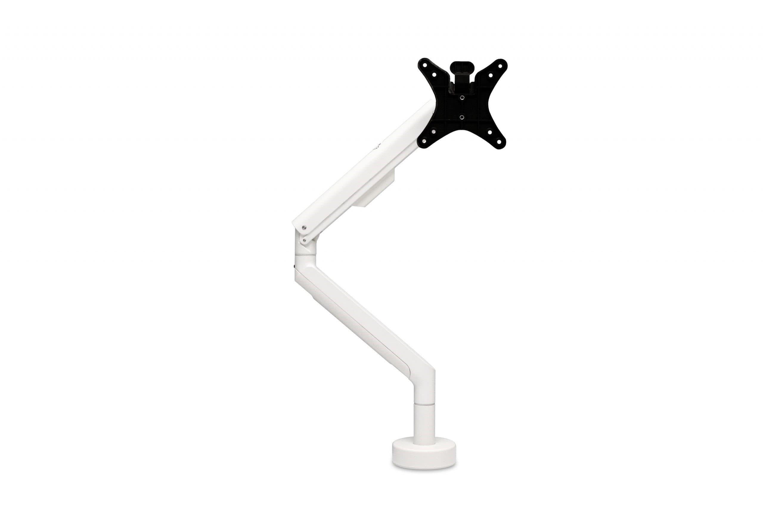 Reach spring-assisted monitor arm